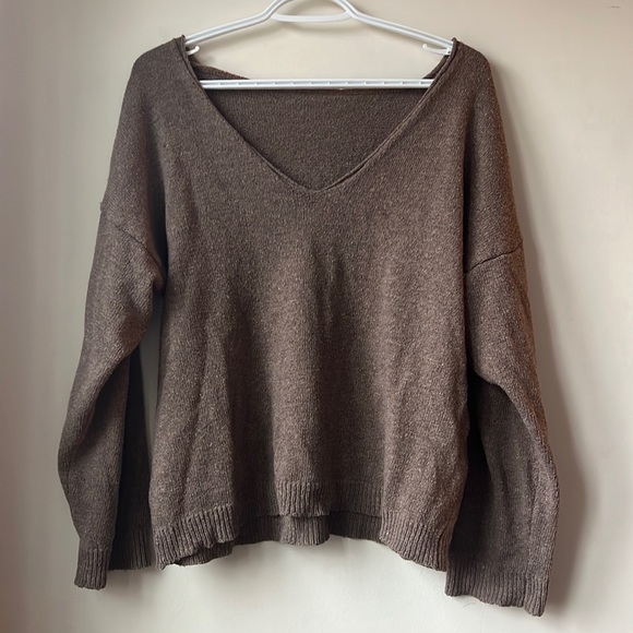 Brown wool sweater - Picture 1 of 2